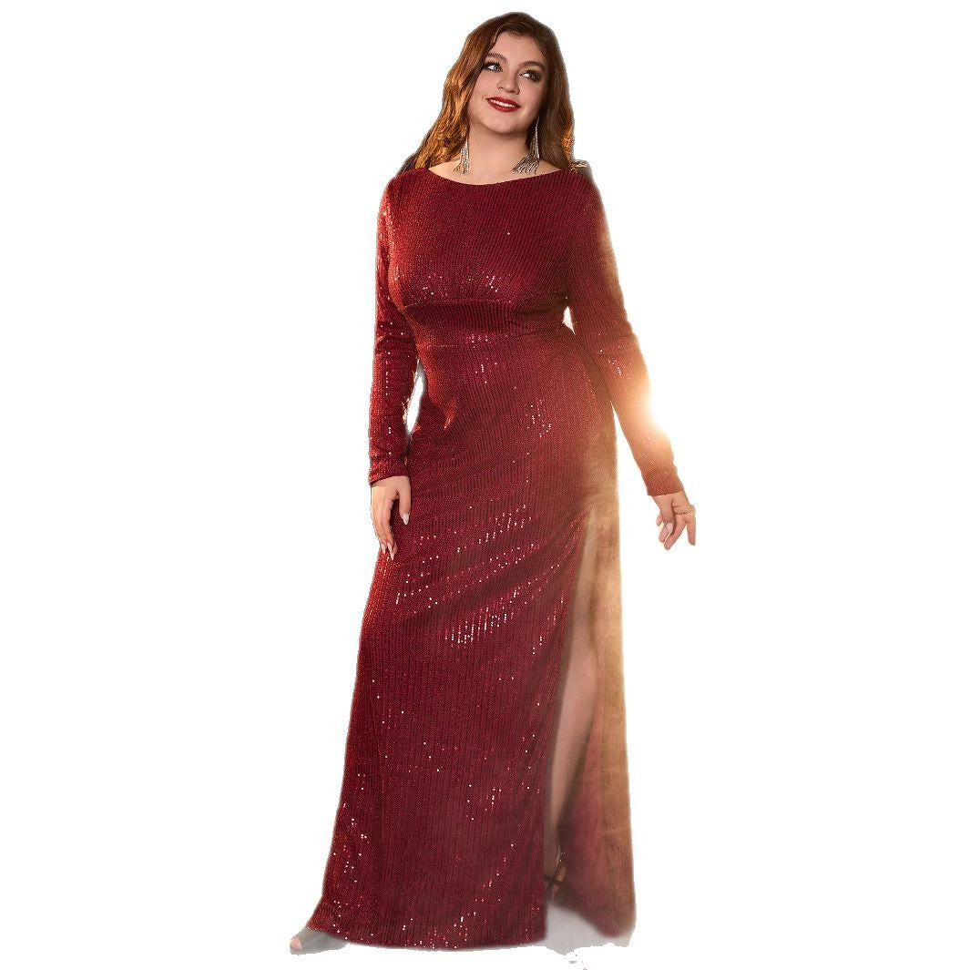 Elegant Wine Red Cocktail Dress for WomenPlus SizeStyle Evening Gown, Formal Occasion Dress