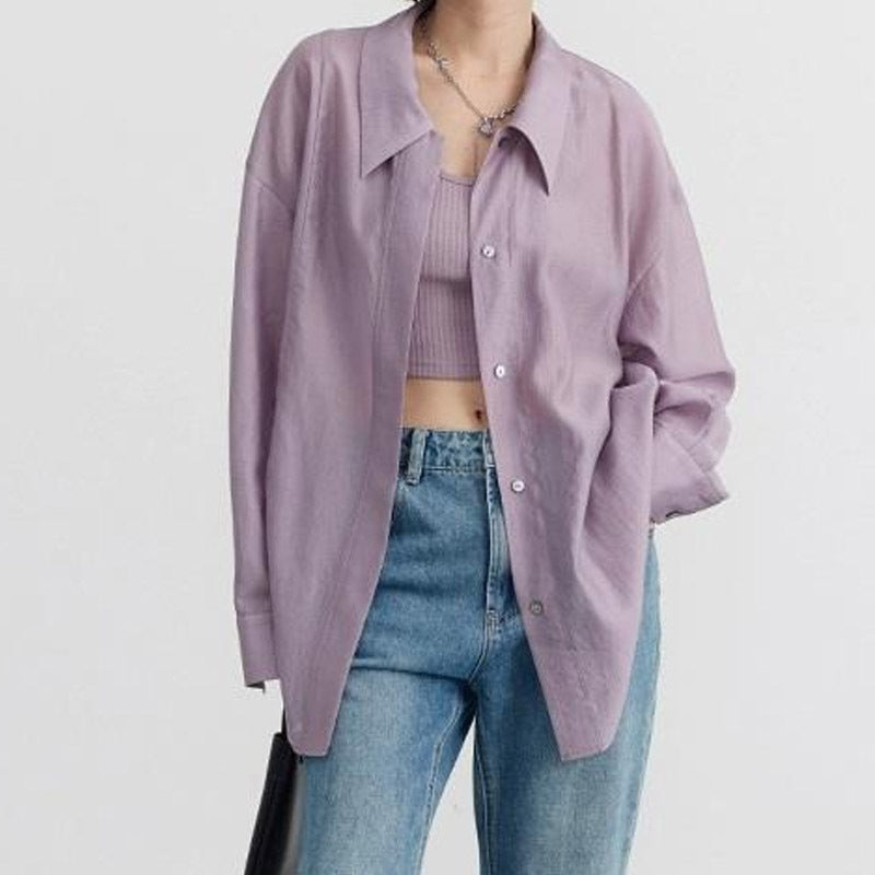 Tencel Sunscreen Shirt Women's Summer Long sleeved Shirt