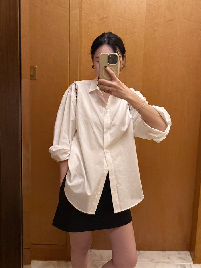 Loose Lazy Elegant Versatile Oversized Blouse