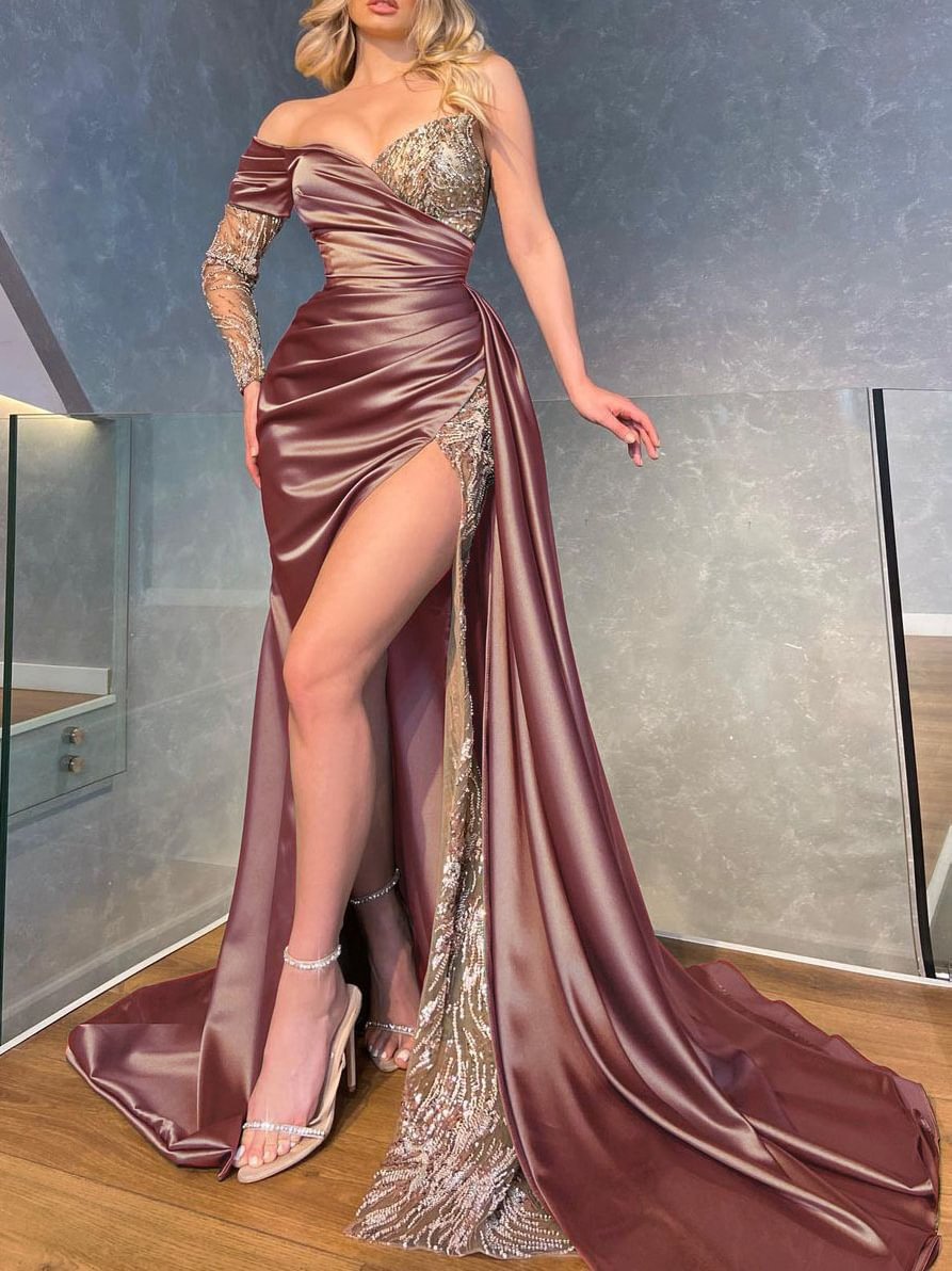 Elegant Lace Maxi Dress with Train, Sexy Long Skirt for Women, Oversized Plus Size Evening Gown, Party Formal Dress