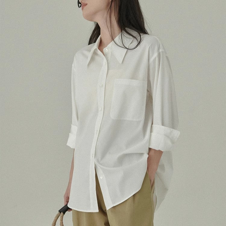 Classic Series Versatile Shirt Loose Blouse Jacket for Women