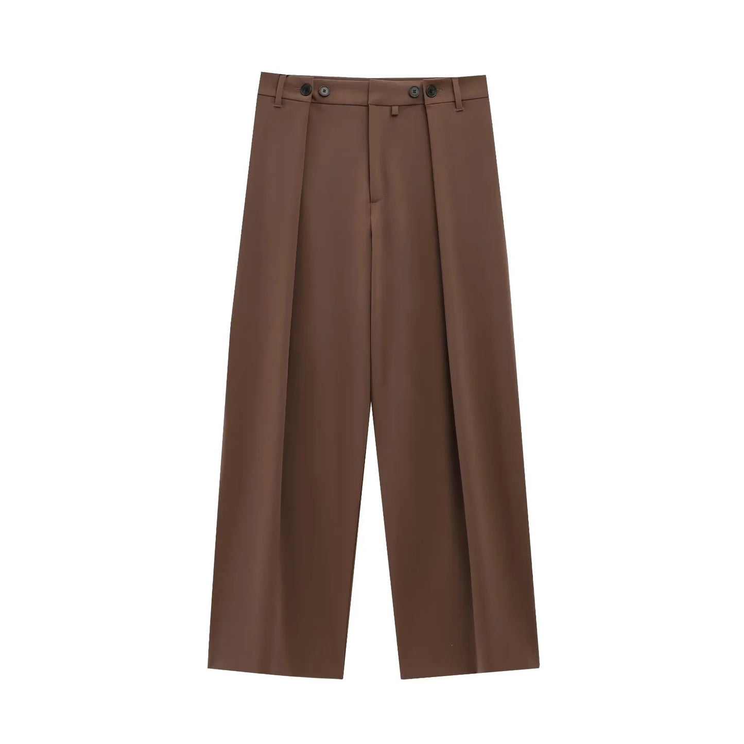 Belted Loose Casual Suit Jacket Pants Set for Women