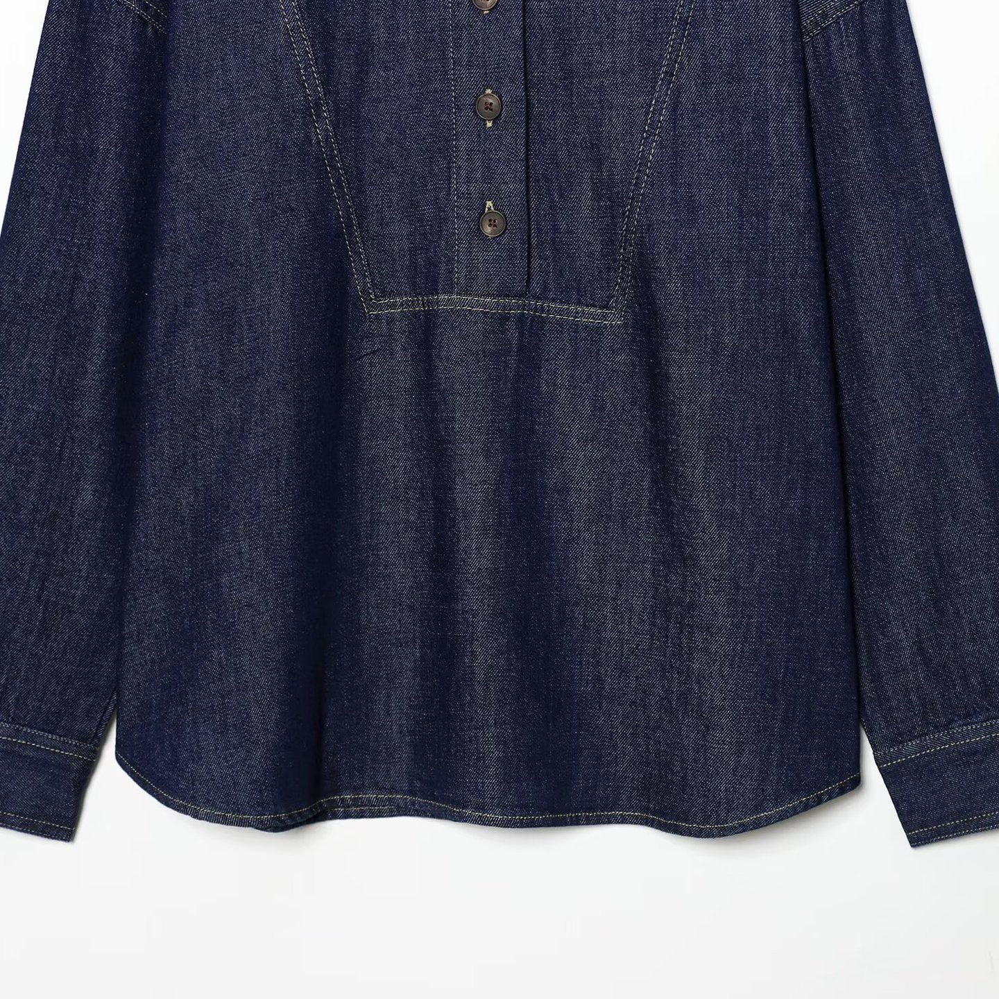 Women's versatile denim shirt