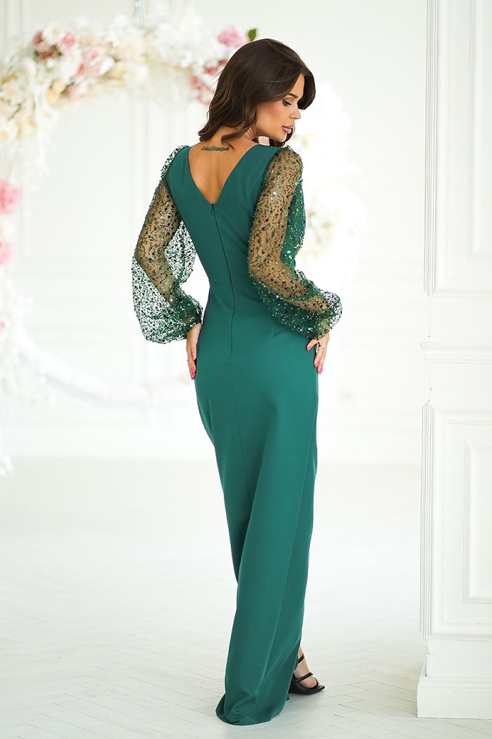 Robe longue Bicotone