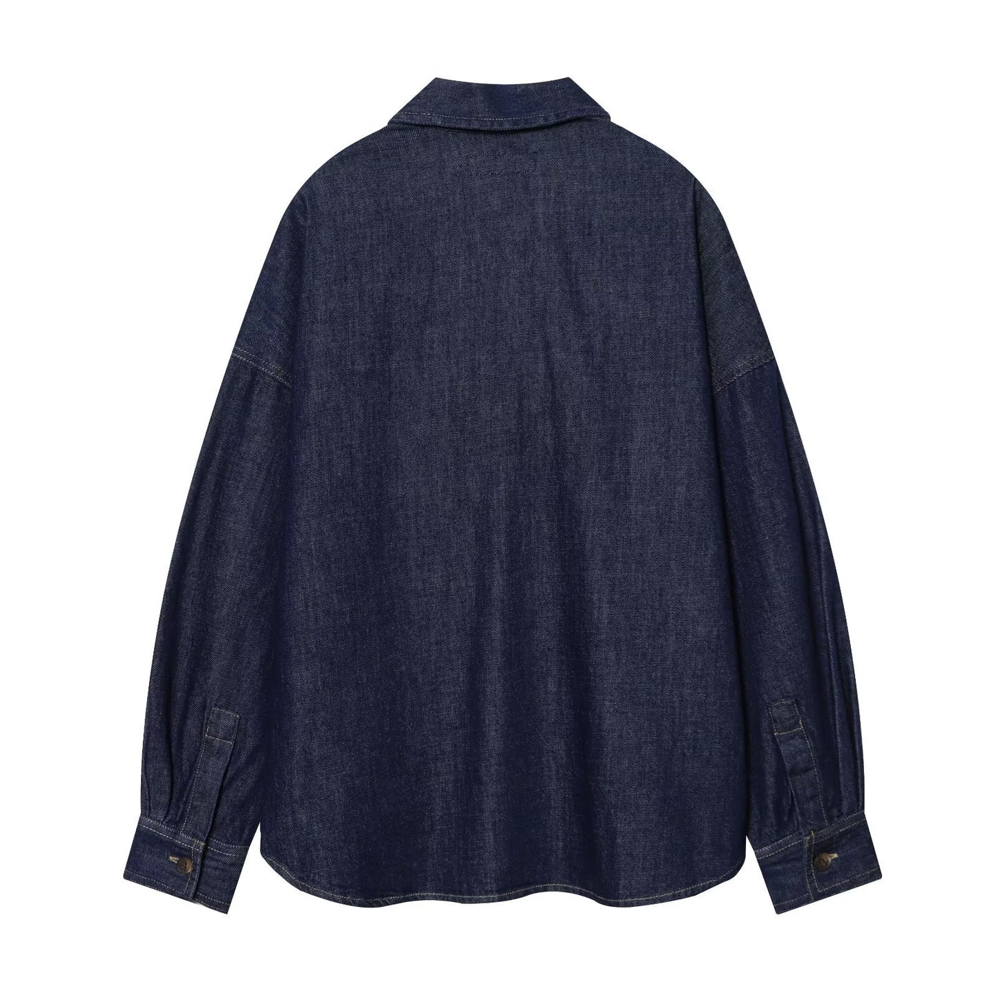 Women's versatile denim shirt