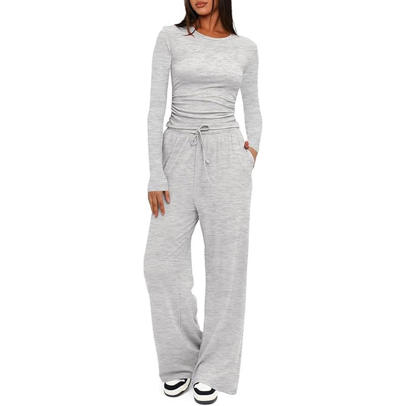 Long sleeved solid color suit