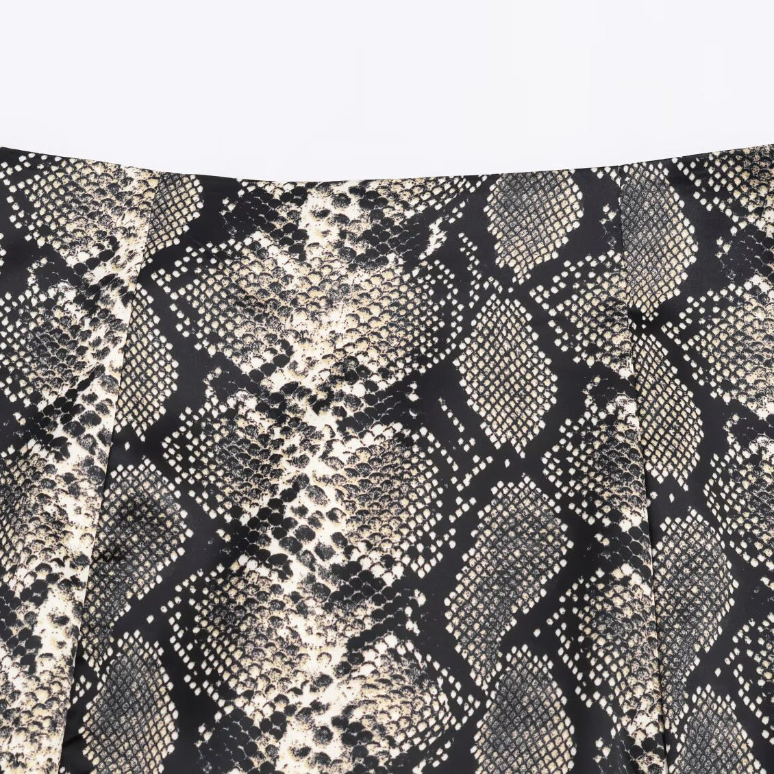Animal print silk satin texture MIDI skirt for women's wear