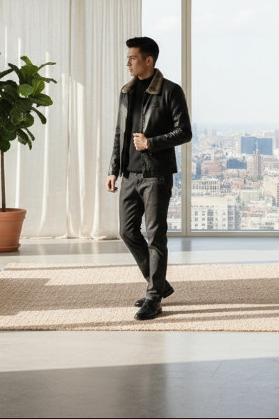 Veste en cuir
