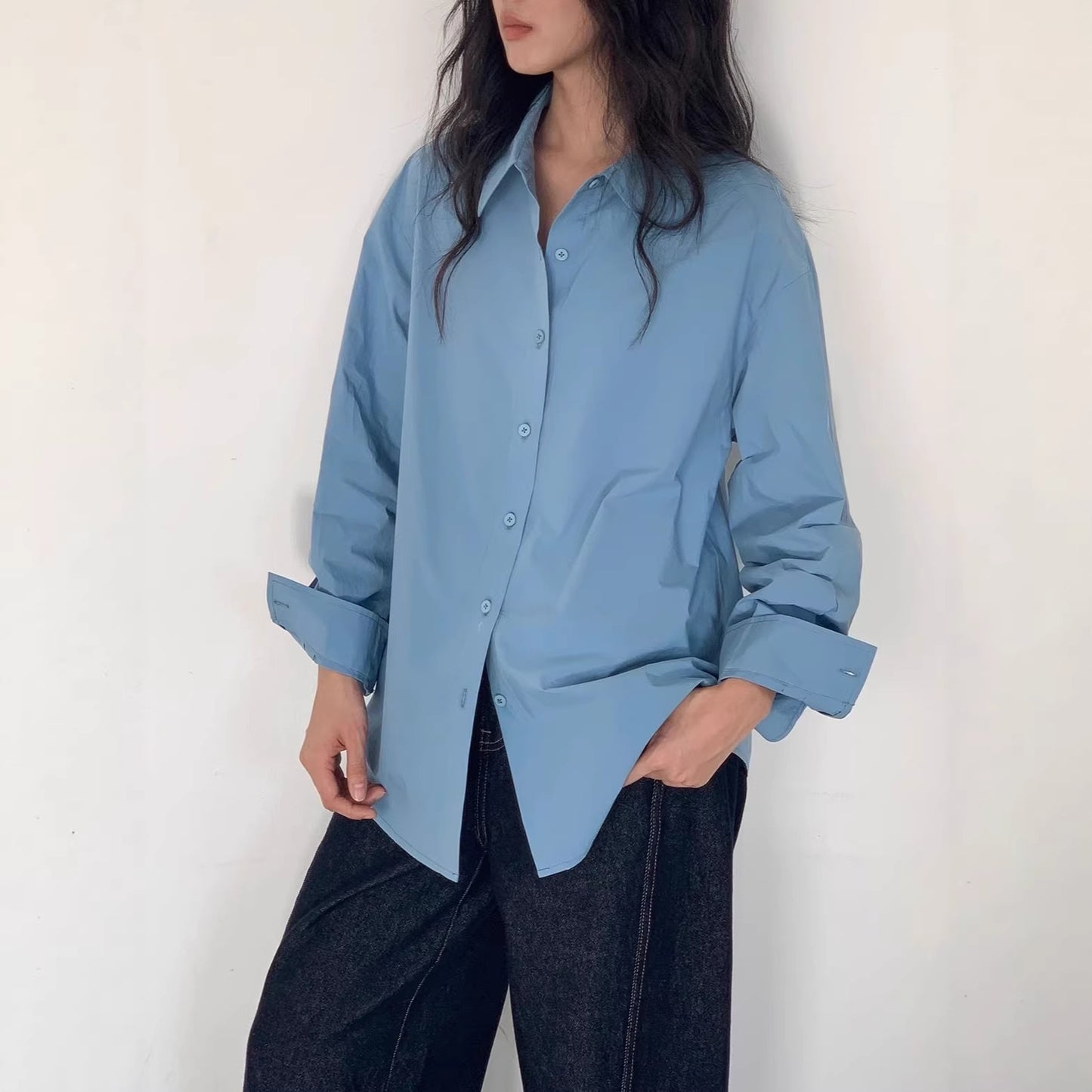 Long Sleeve Shirt  Casual Loose Vintage Blouse