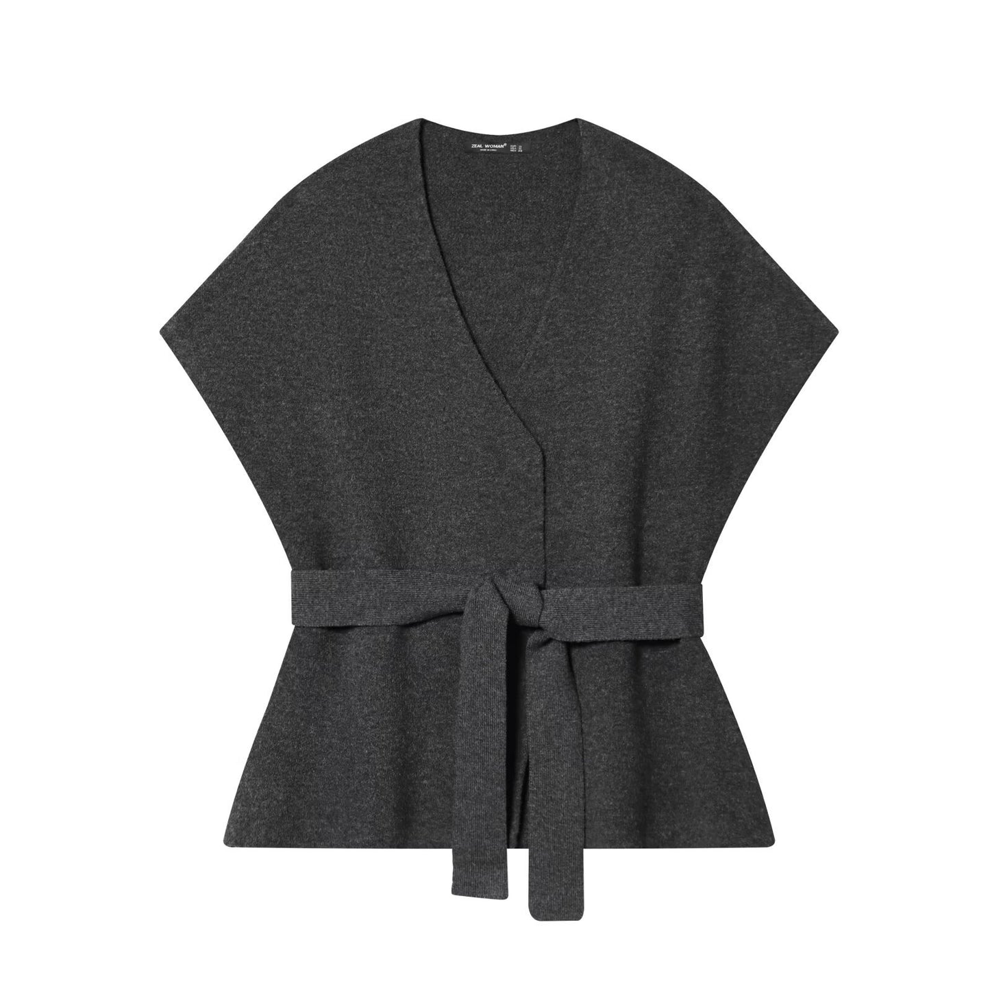 Belt knitted vest+half skirt women's clothing