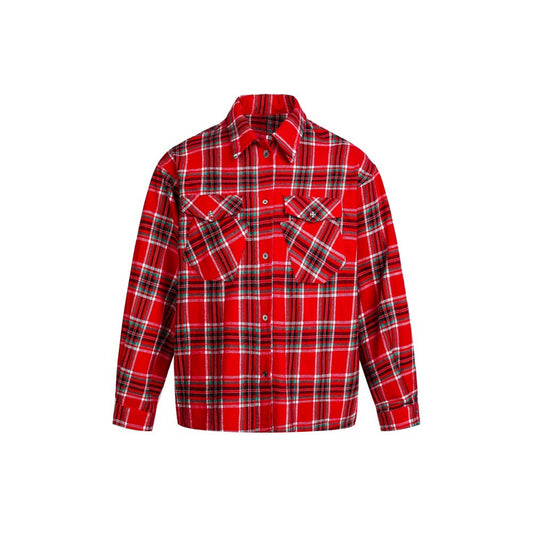 Loose plaid shirt