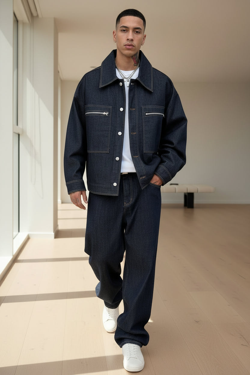 Veste denim rétro