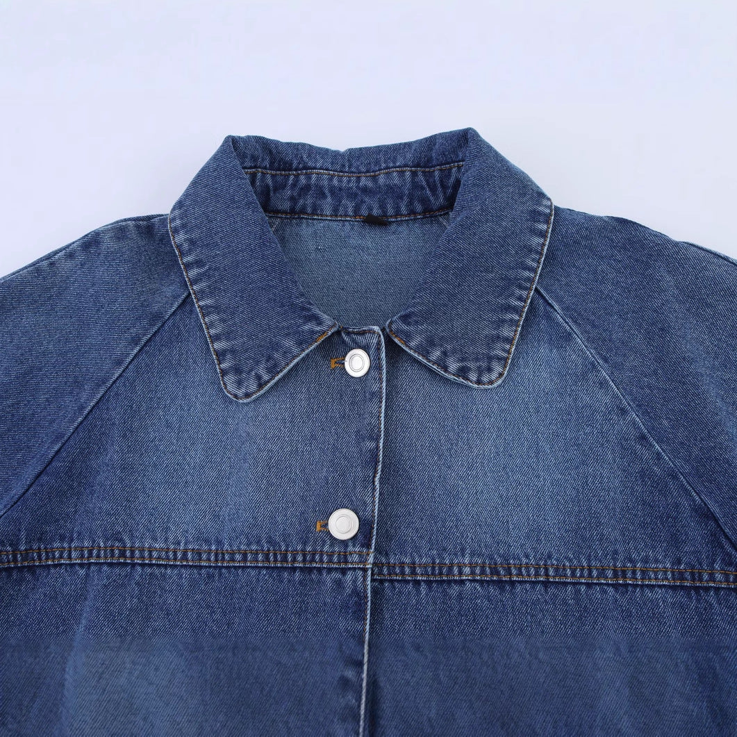 Women's Cape-style Denim Jacket