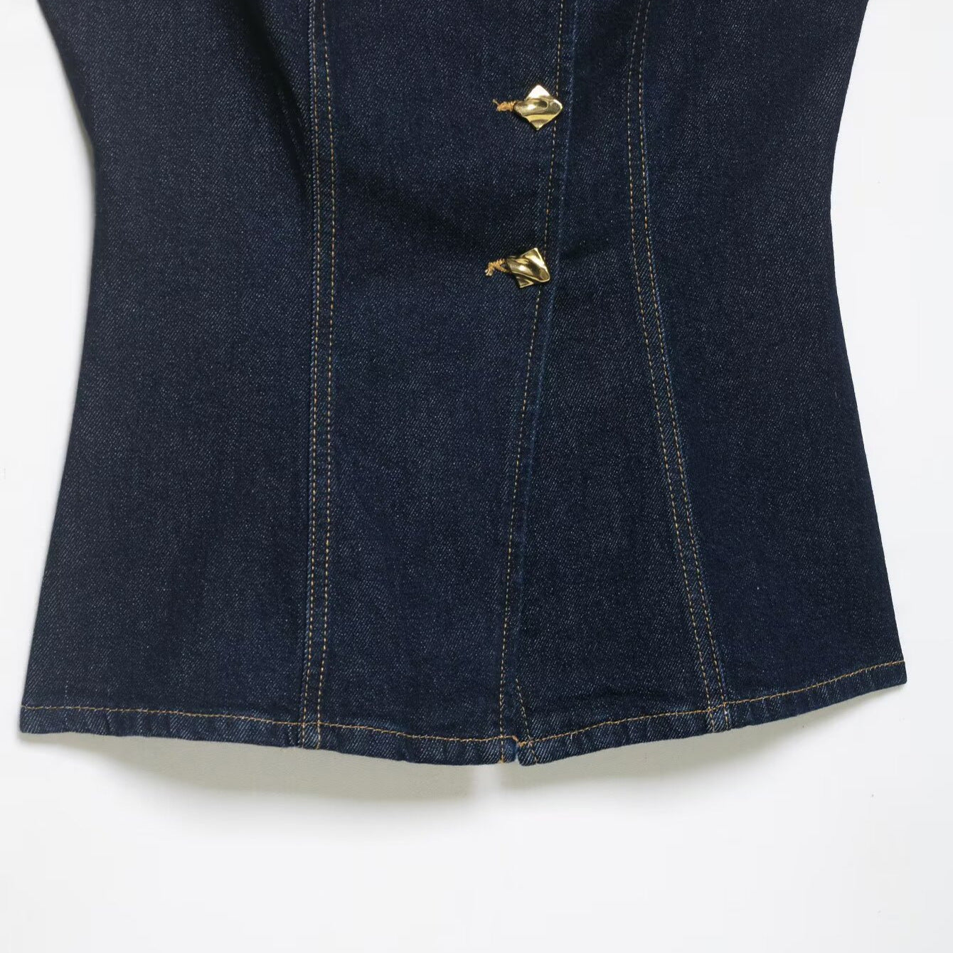 Style Fitted Denim Vest for Women