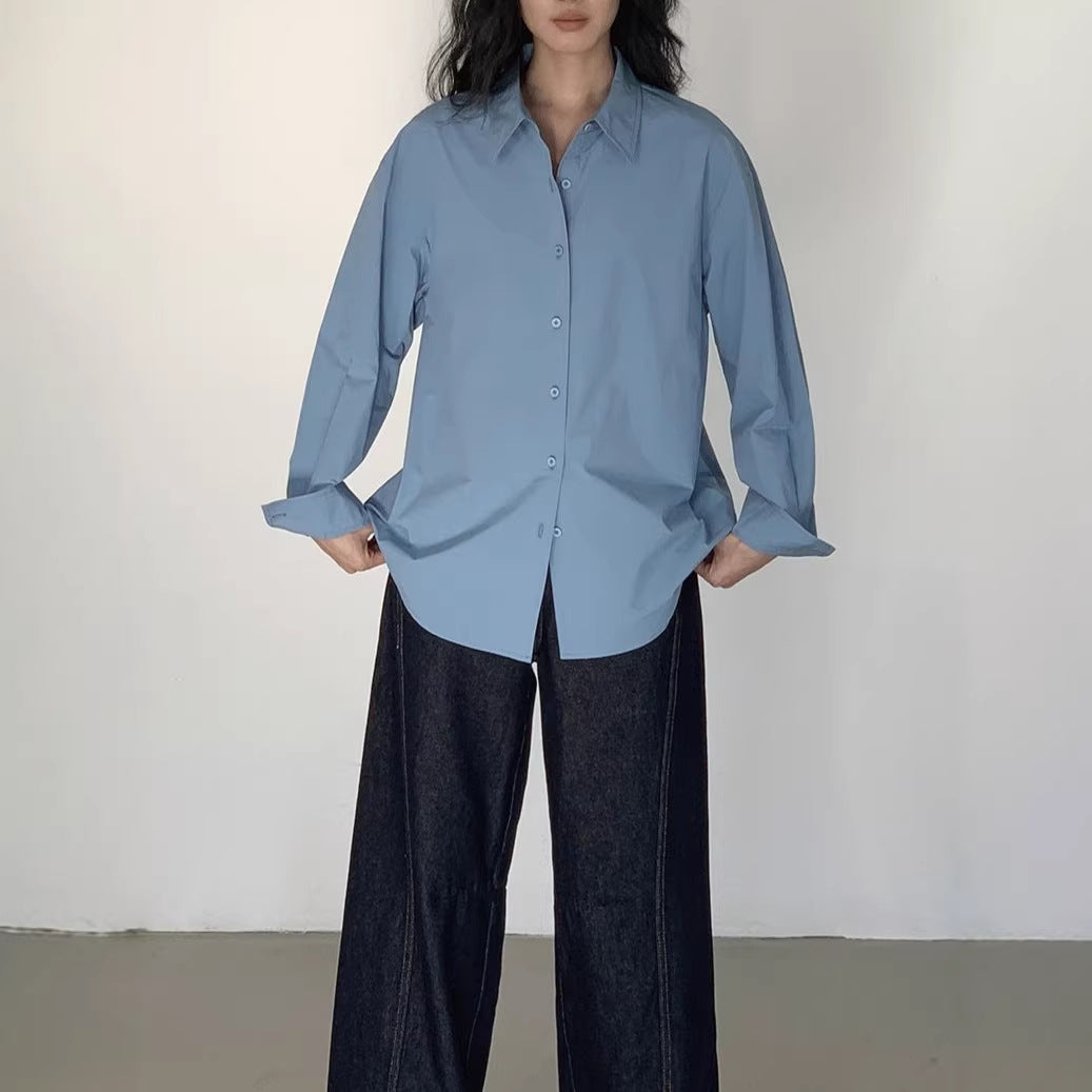 Long Sleeve Shirt  Casual Loose Vintage Blouse