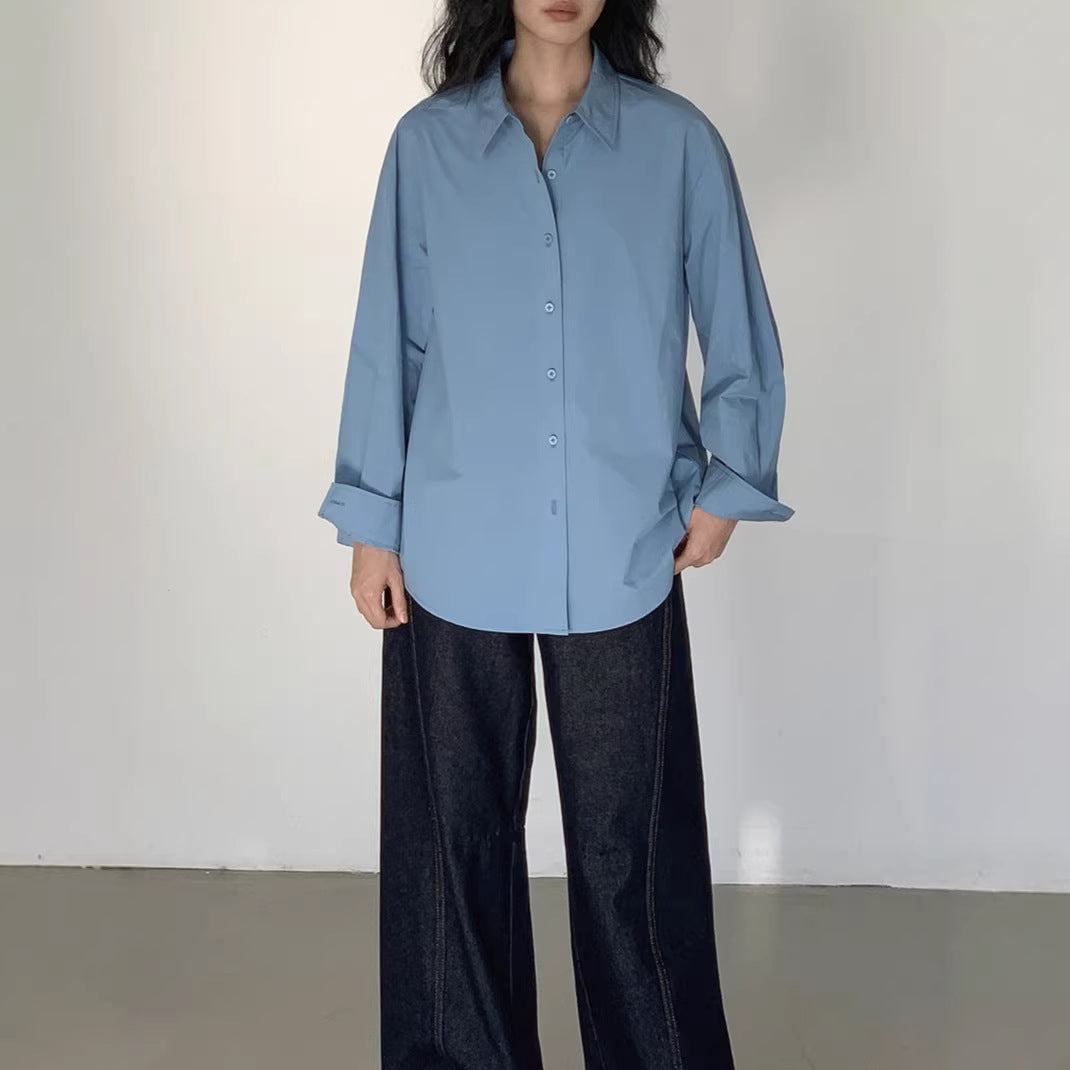 Long Sleeve Shirt  Casual Loose Vintage Blouse