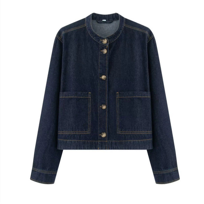 Denim Jacket for Women, Twill Fabric, Casual Outerwear