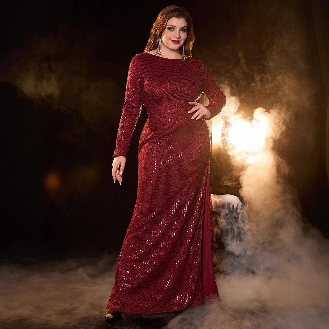 Elegant Wine Red Cocktail Dress for WomenPlus SizeStyle Evening Gown, Formal Occasion Dress