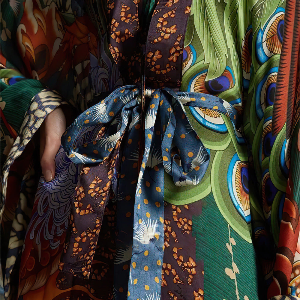 Beach Blouse Kimono Cardigan Vacation Robe Bikini Sunscreen