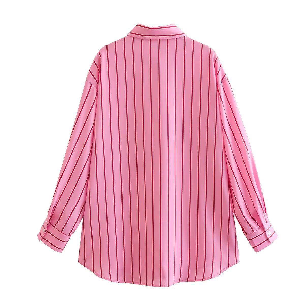 Autumn New Fashion Irregular Arrangement Stripe Shirt Top Women