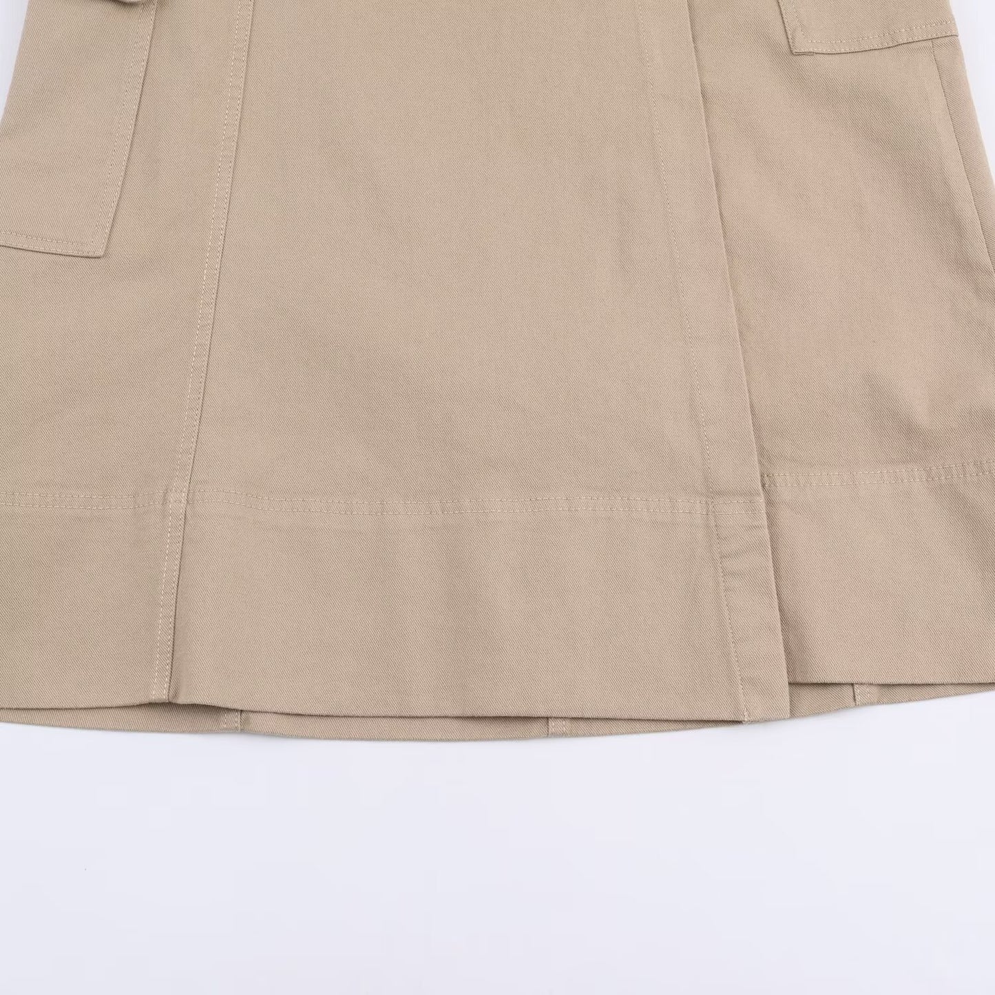 Belt matched workwear Midi skirt