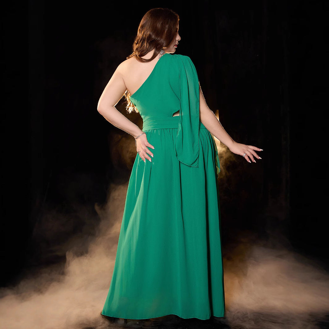Elegant Long Dress for WomenStyle Sexy Off-Shoulder Maxi Gown with Flared Skirt for Evening Party