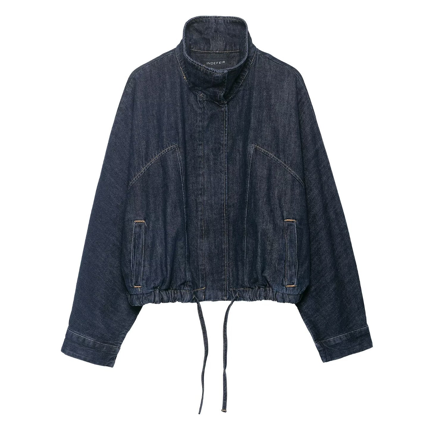 Bat sleeve denim jacket