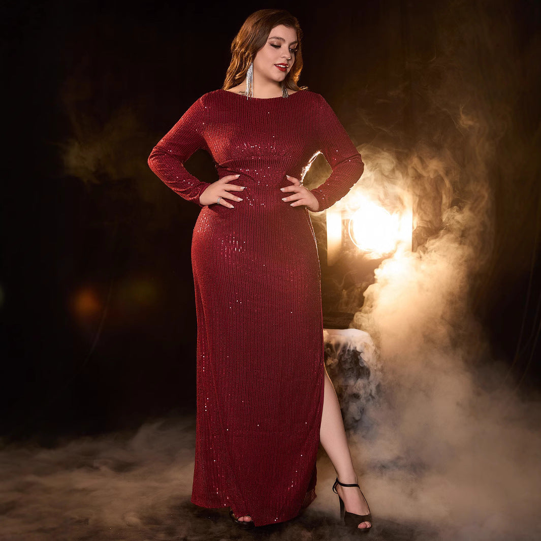 Elegant Wine Red Cocktail Dress for WomenPlus SizeStyle Evening Gown, Formal Occasion Dress
