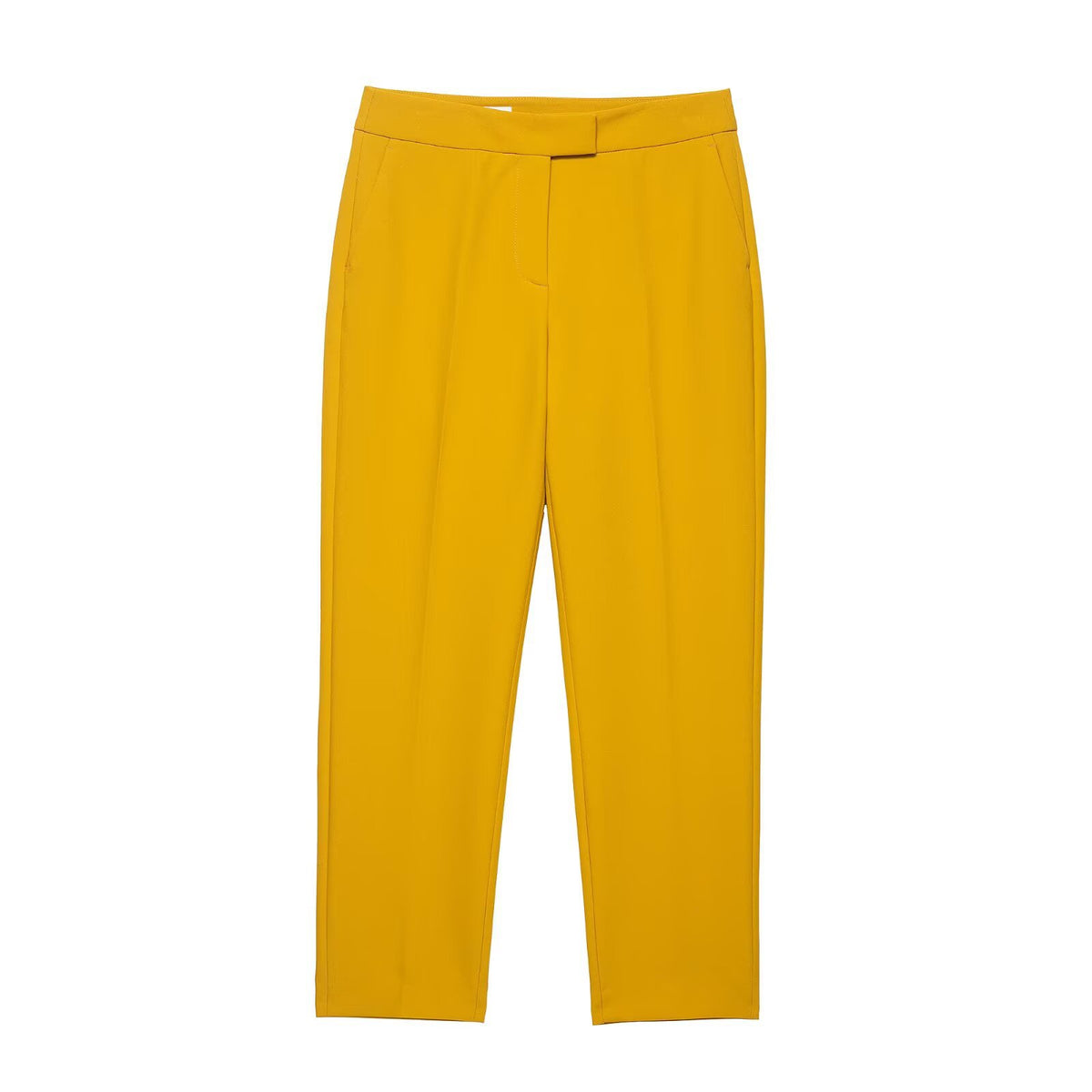 Shoulder padded double breasted suit+long pants set for women