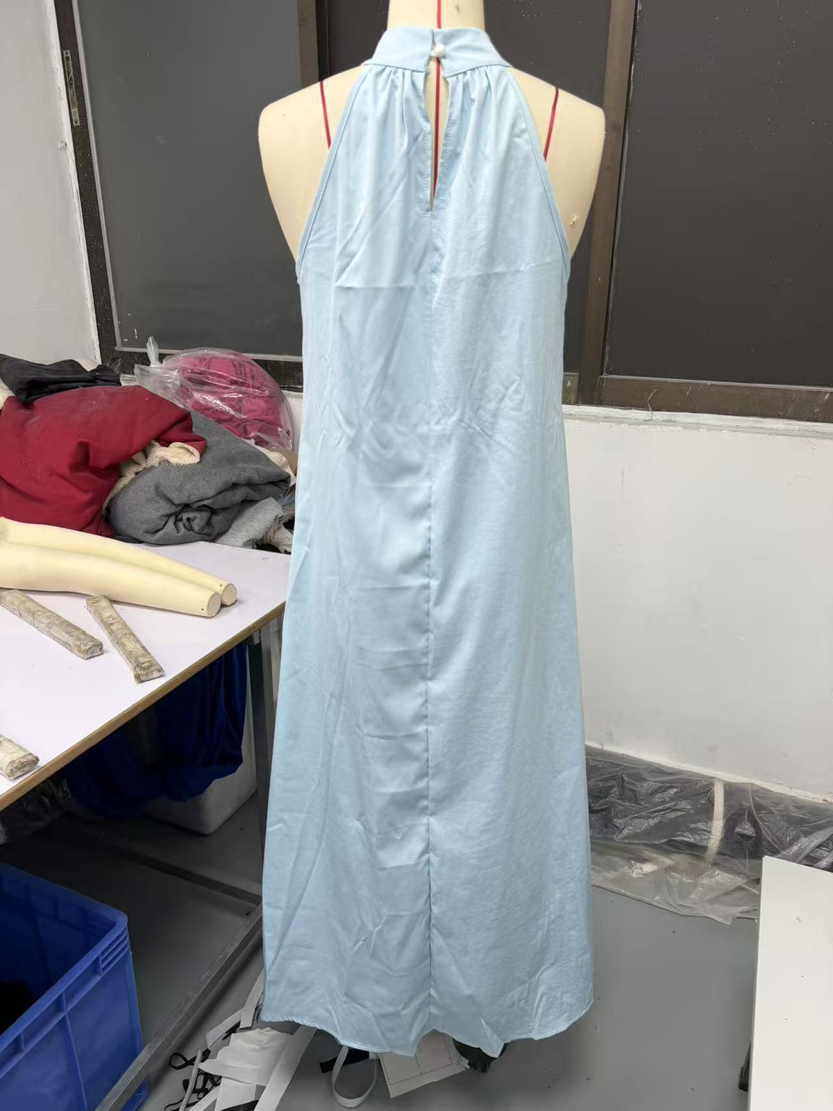 Spring Summer Women's Off-Shoulder Sleeveless Cross Front Dress