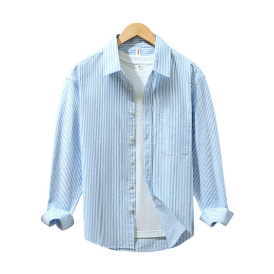 Men's striped long sleeved shirt