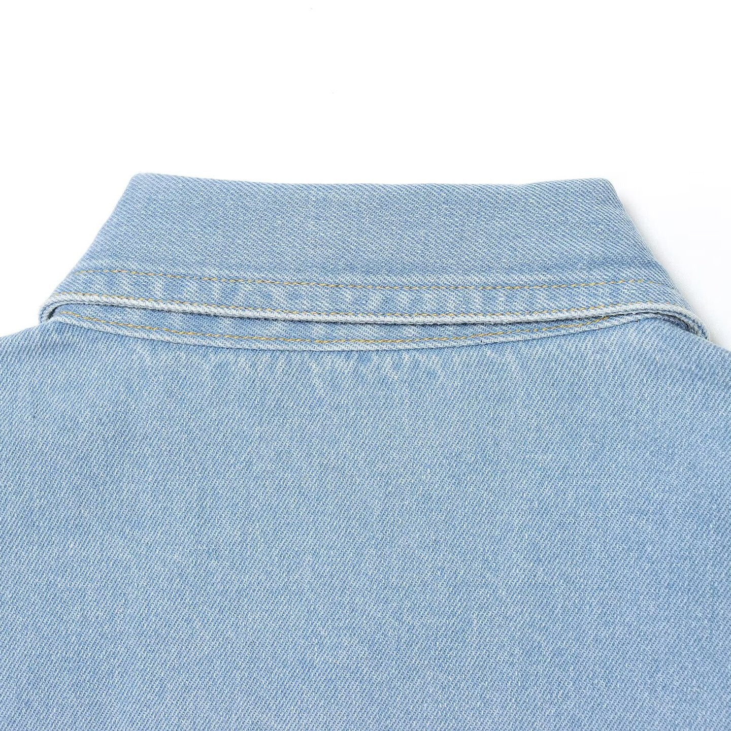 Stacked denim shirt