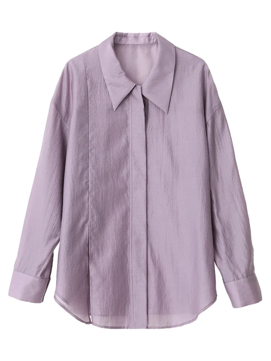 Tencel Sunscreen Shirt Women's Summer Long sleeved Shirt