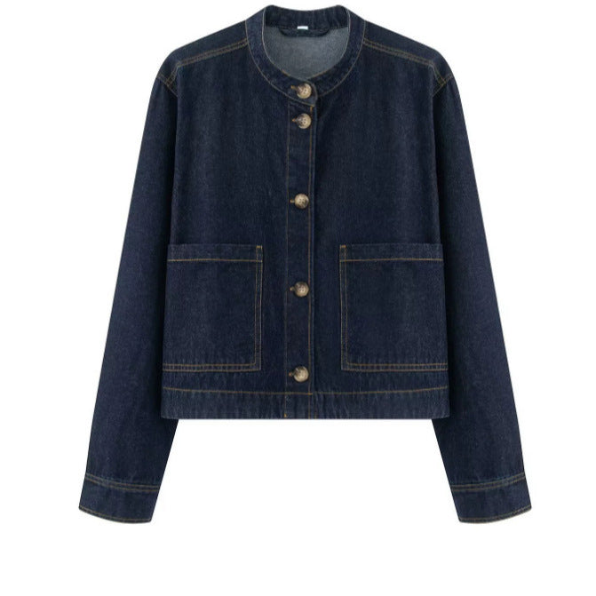 Denim Jacket for Women, Twill Fabric, Casual Outerwear