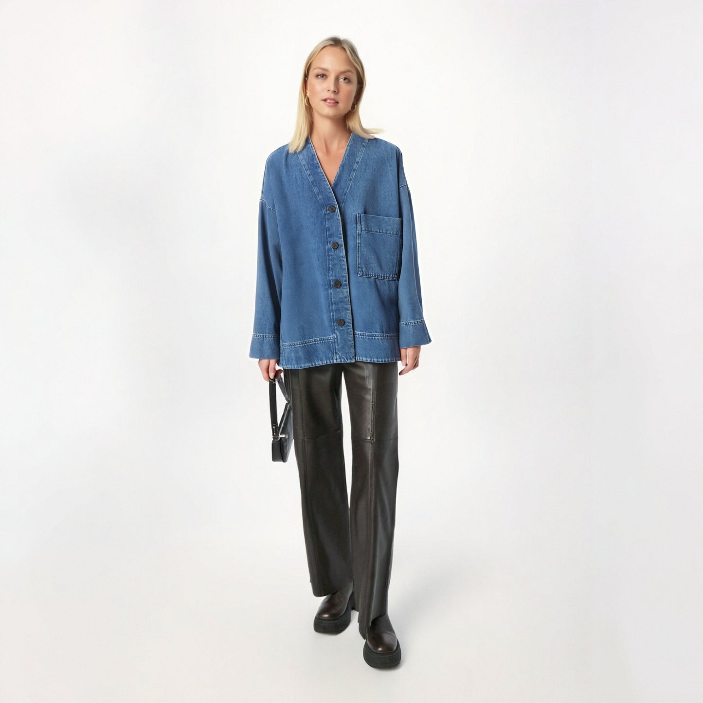 Fashion denim jacket women's new loose casual top