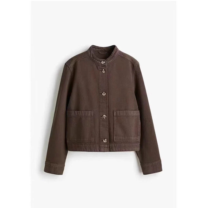 Denim Jacket for Women, Twill Fabric, Casual Outerwear