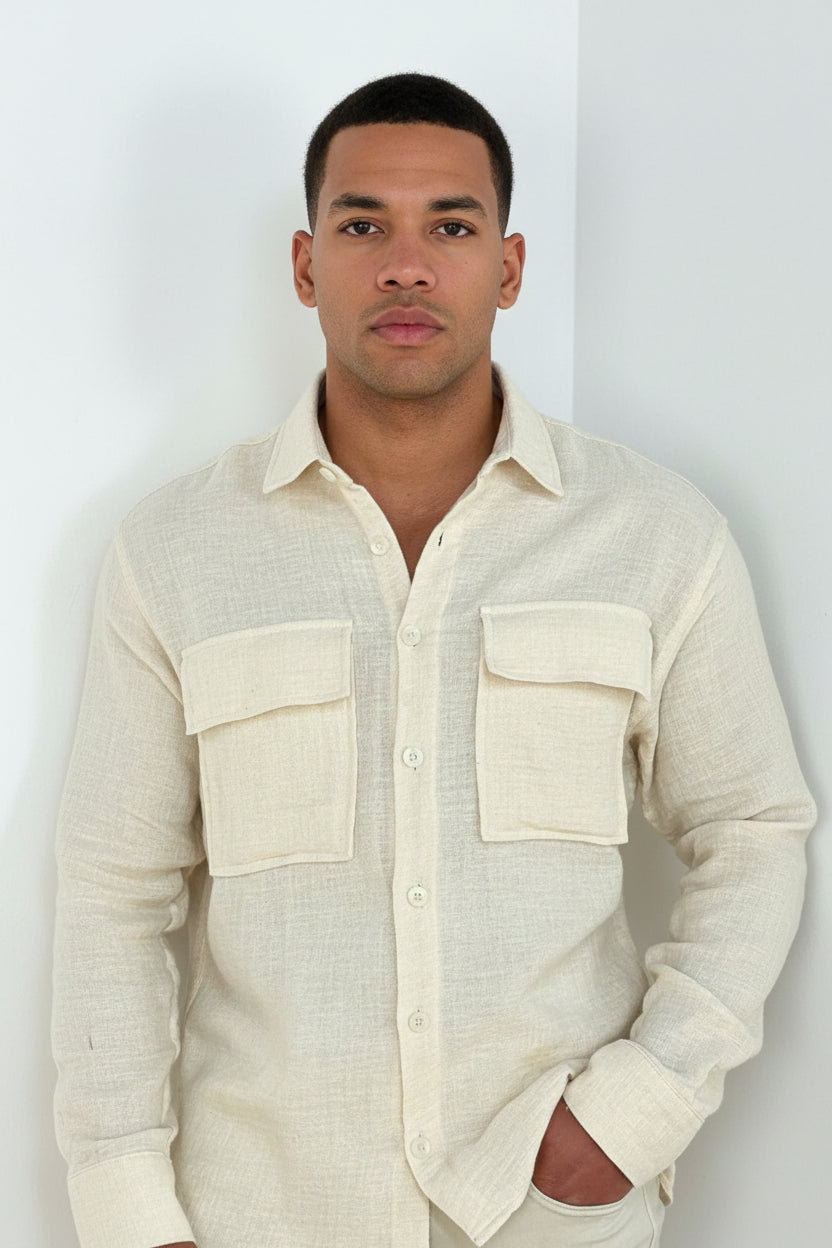 Chemise homme à manches longues