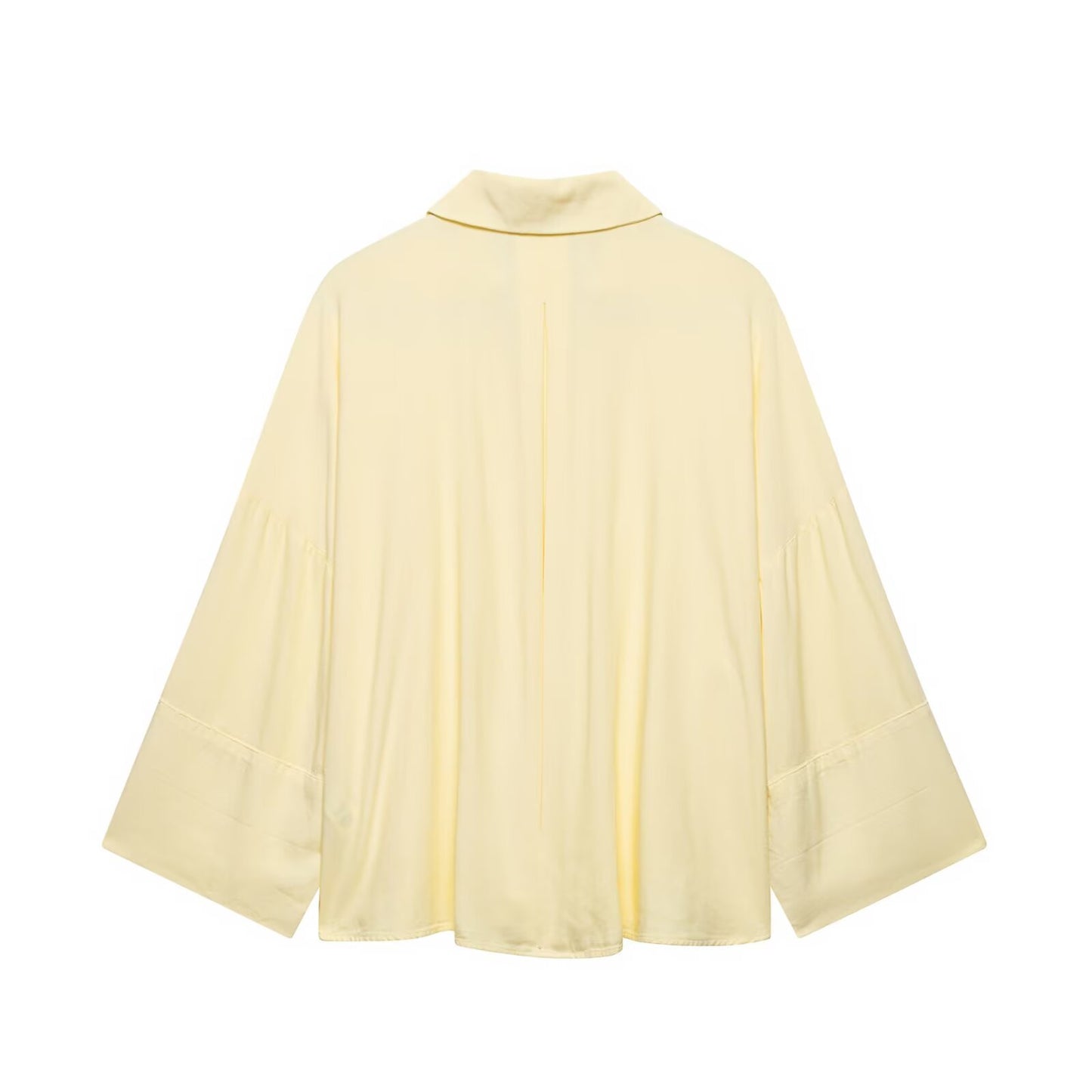 Collar long sleeved loose casual shirt top for women