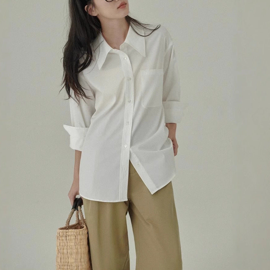 Classic Series Versatile Shirt Loose Blouse Jacket for Women