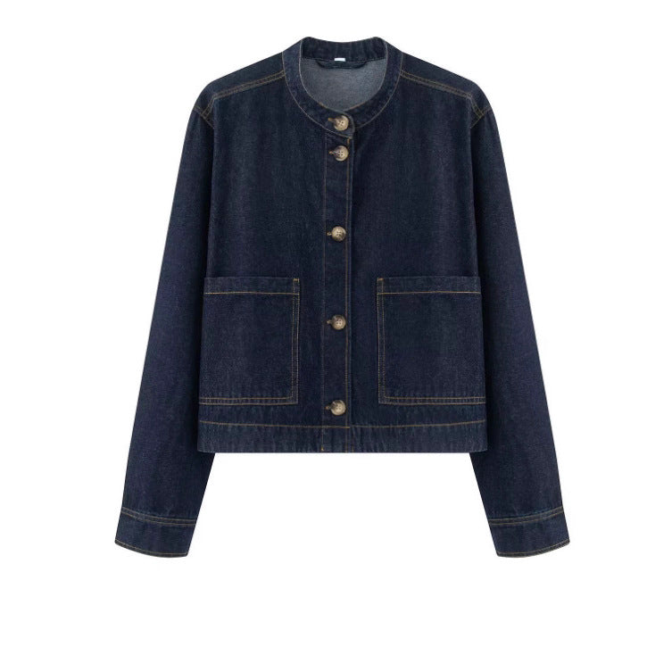Denim Jacket for Women, Twill Fabric, Casual Outerwear
