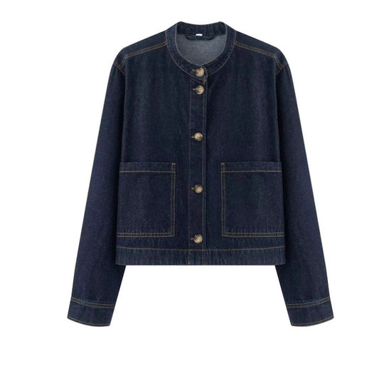 Denim Jacket for Women, Twill Fabric, Casual Outerwear
