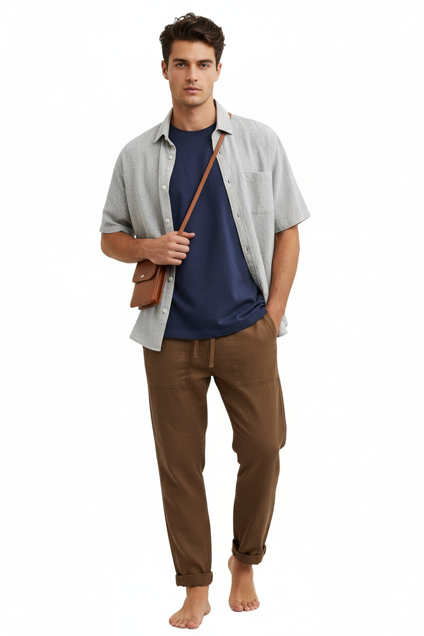 Pantalon à taille élastique