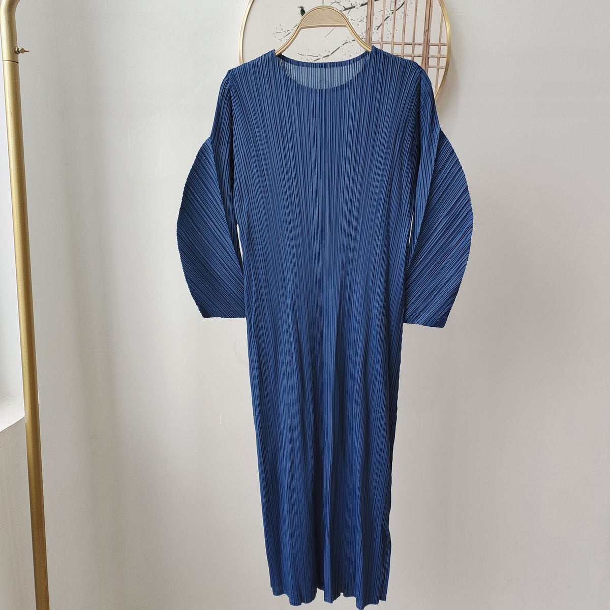 High-End Pleated Loose Casual Dress with Premium Quality, Large Size, Spring Fashion Style