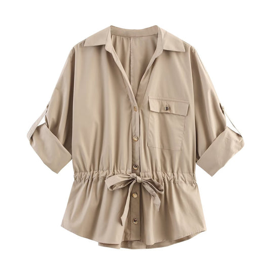 Women's Poplin Hunting Shirt Top