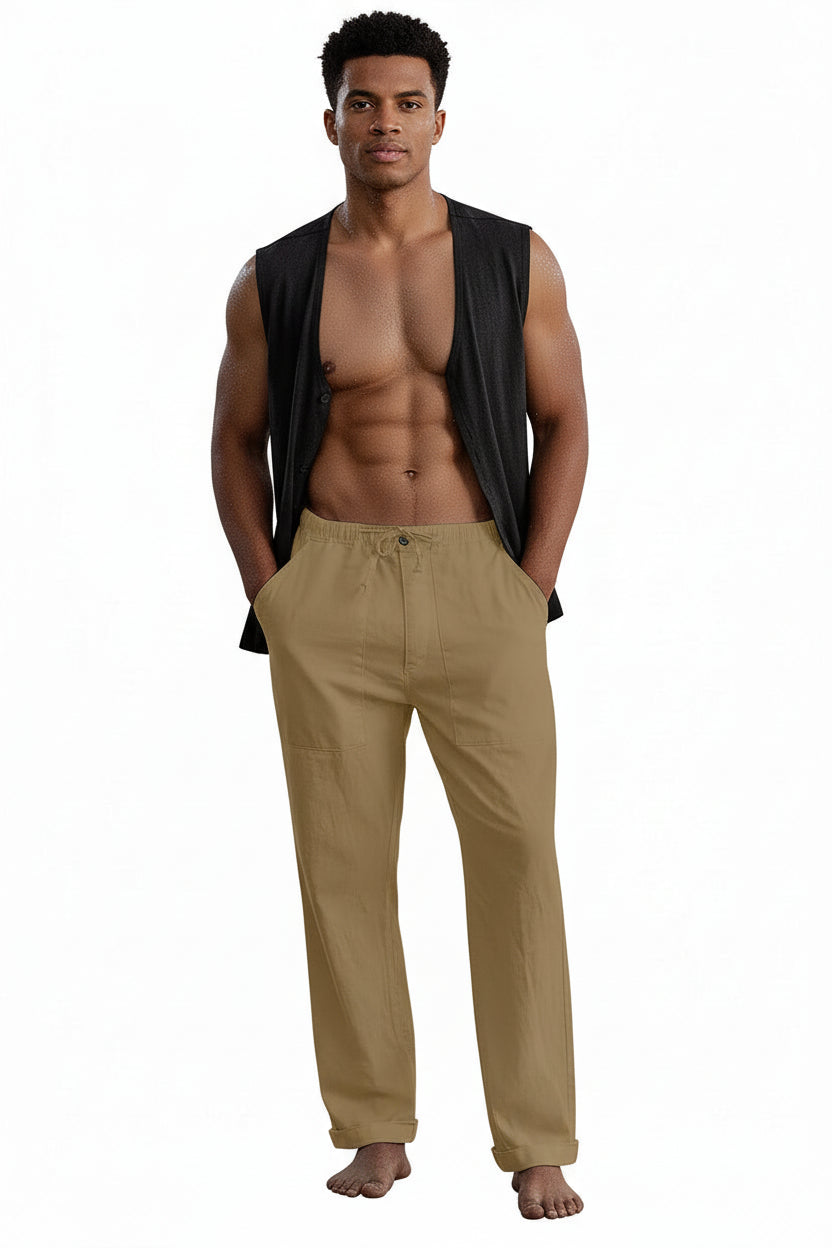 Pantalon à taille élastique