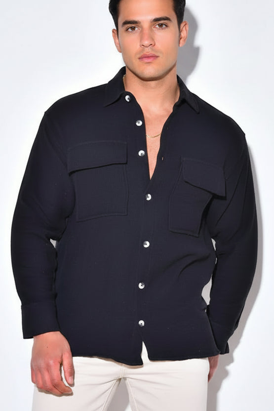 Chemise homme à manches longues