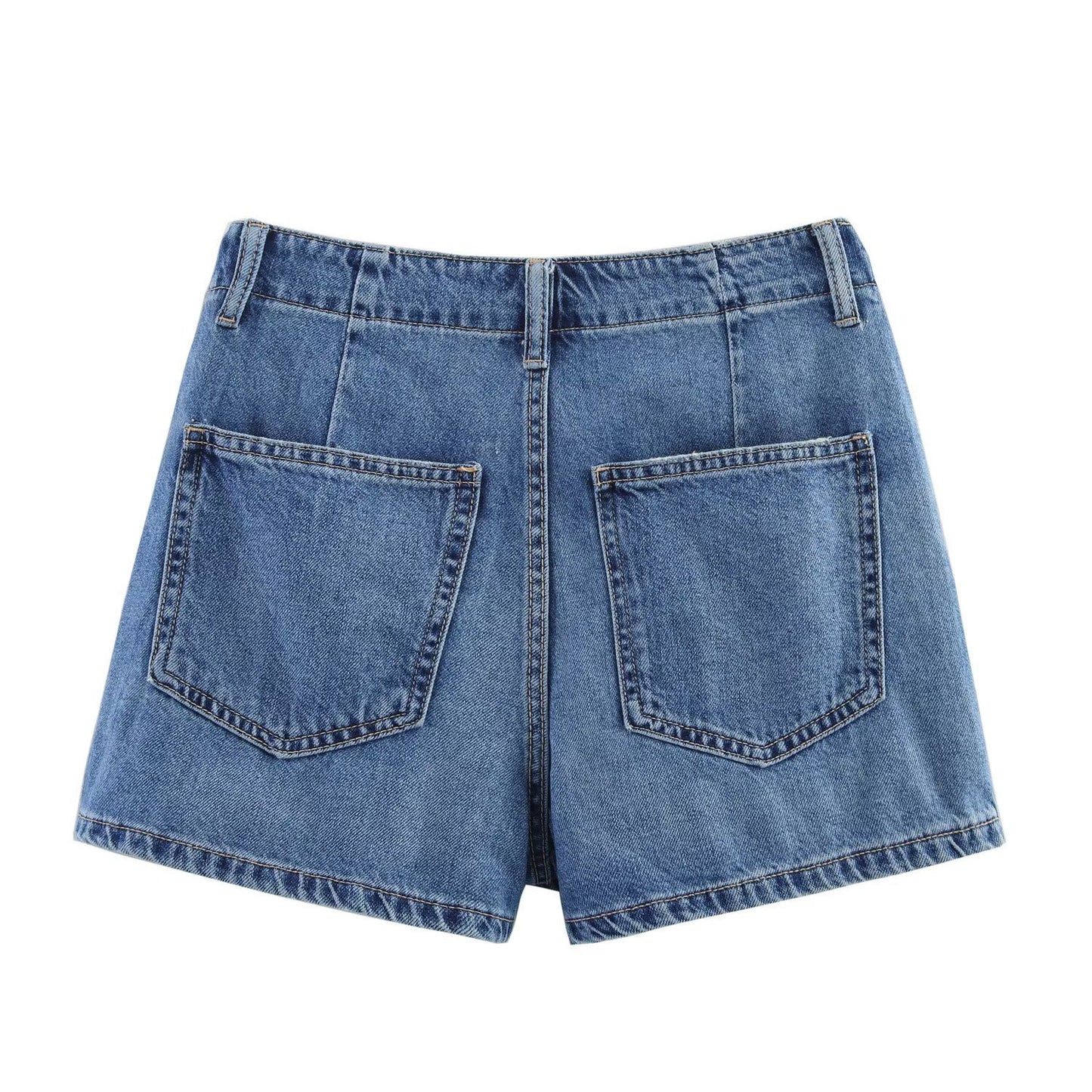 Casual versatile denim skirt and pants