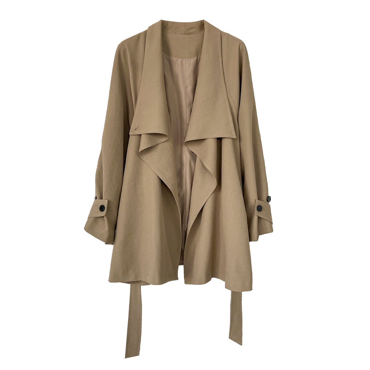 Retro Elegant High-End Silhouette Coat for Women with Windbreaker Outerwear