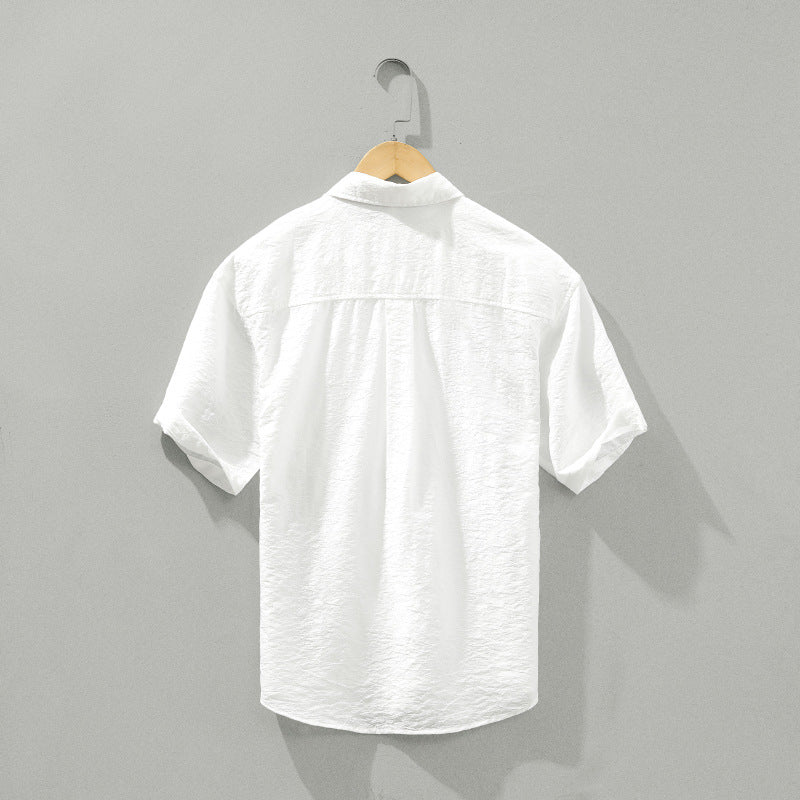 Men's Short sleeved loose fitting shirt