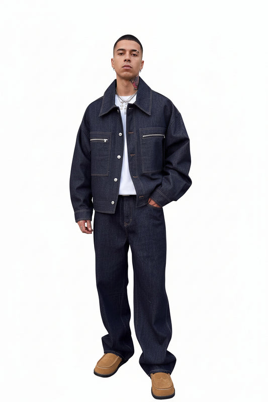 Veste denim rétro